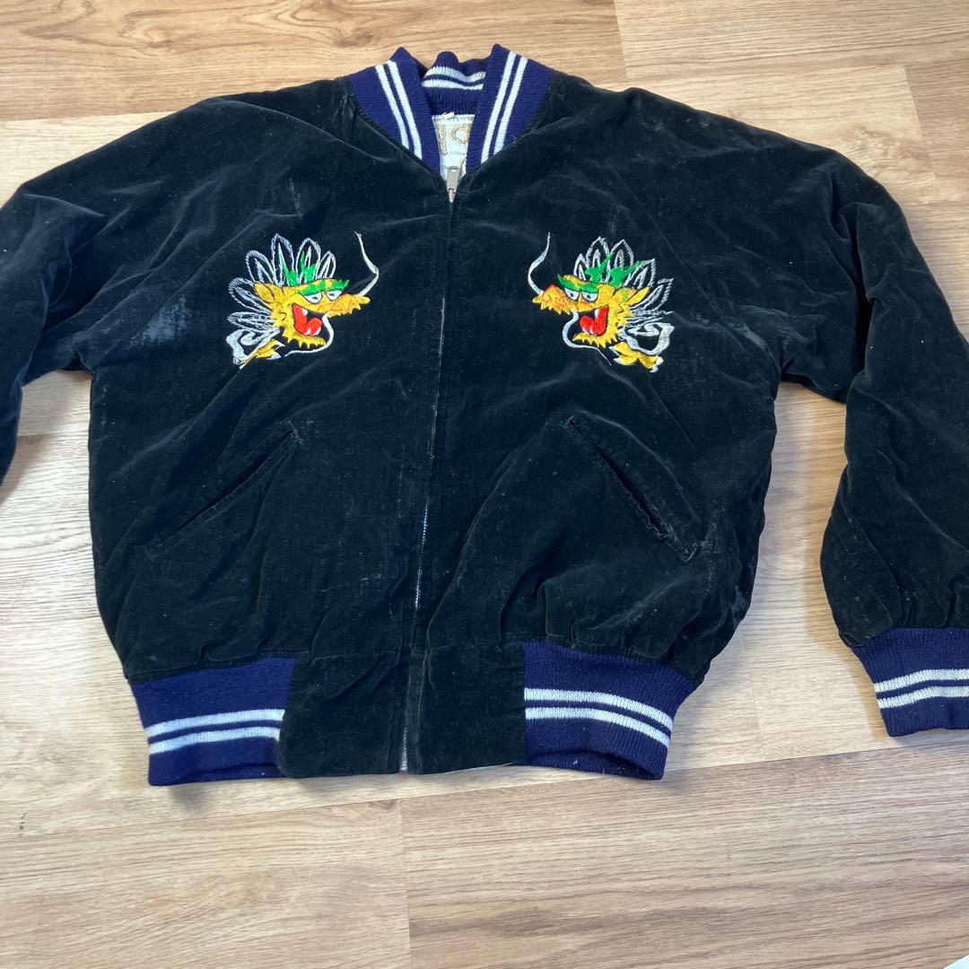 ヴィンテージ　スカジャン　別珍　ツアージャケット　サイズＬ　60s 70s