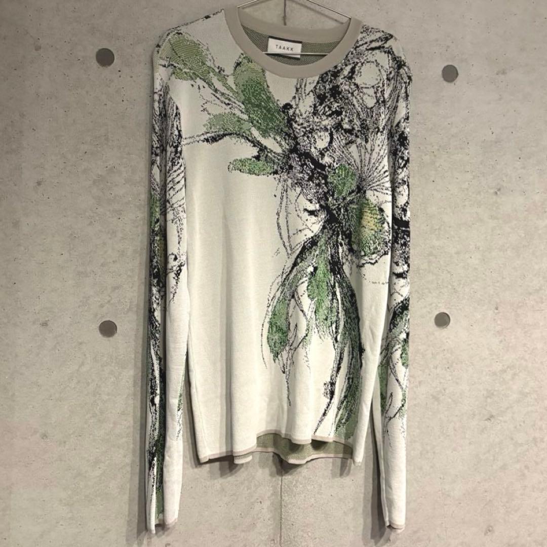 【未使用】TAAKK ターク JACQUARD KNIT ニットトップス