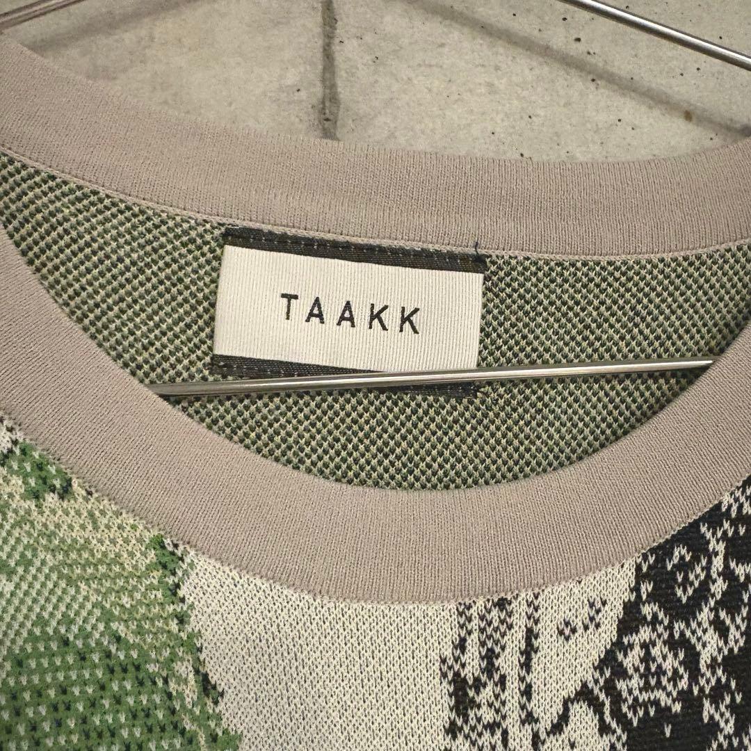 【未使用】TAAKK ターク JACQUARD KNIT ニットトップス