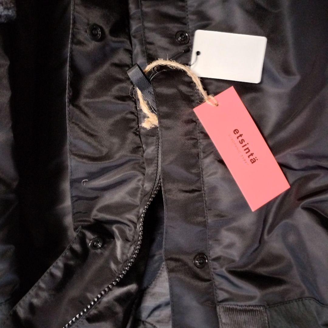 エシンタ モンスター 中綿オーバーコート 新品タグ 黒 M 防寒 ユニセックス