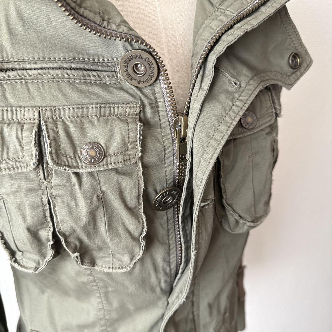 リ*ア様 d.i.a ダイヤ　美品　カーキ　ミリタリージャケット 平成ギャル　ア