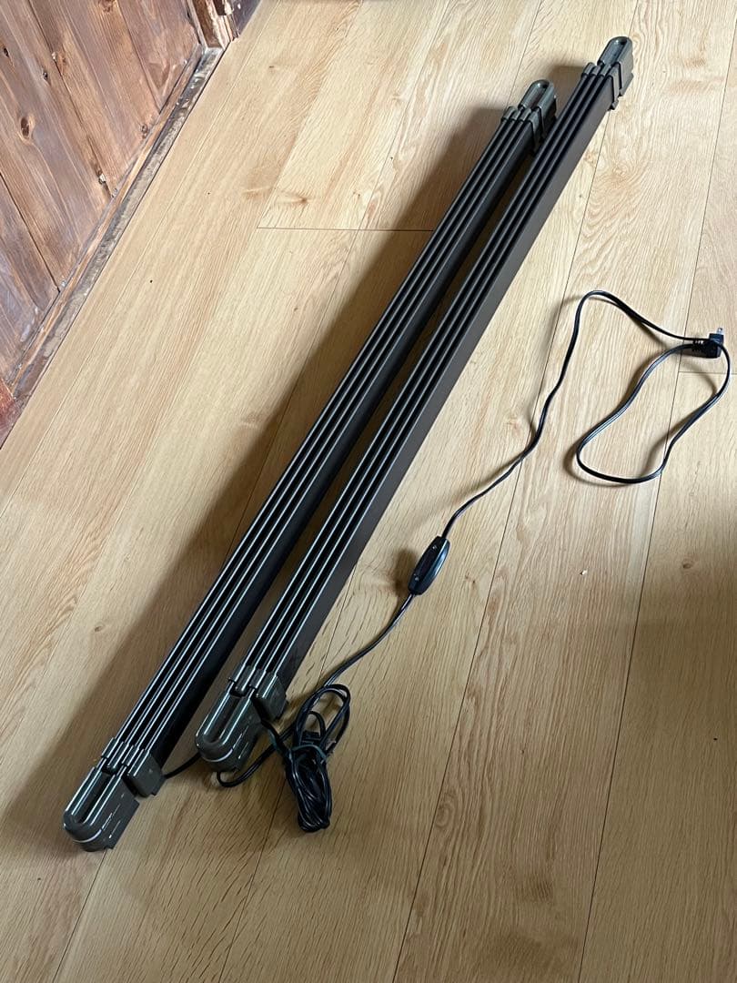 森永 ウインドーラジエーター120～190cm伸縮タイプ オリーブブラウン 2個