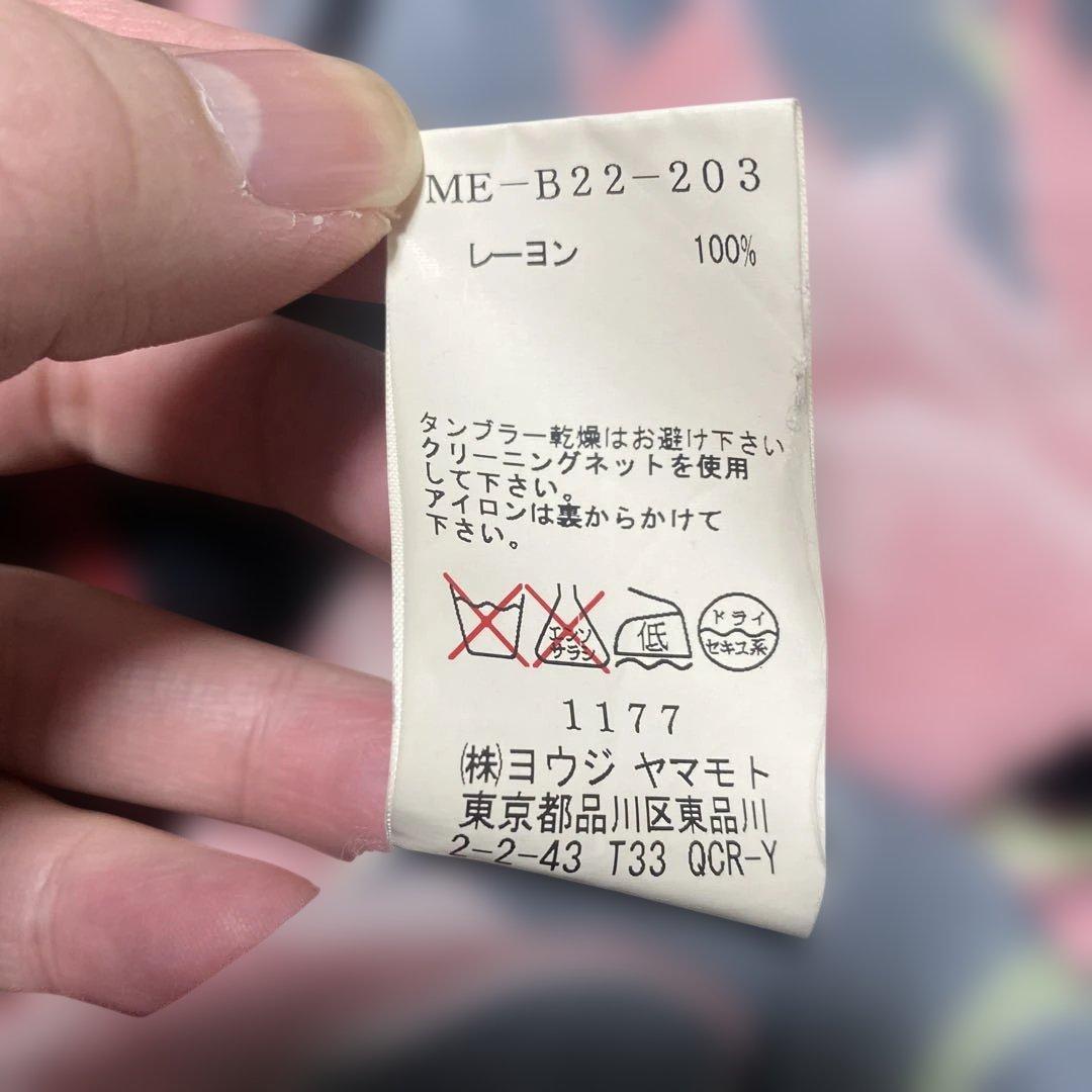 Y's ワイズ 彼岸花 フラワープリント レーヨンシャツ