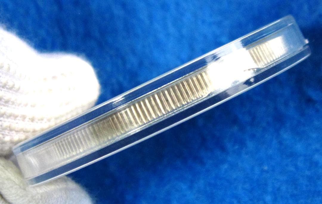 １９８７年　オマーン　WWF２５周年記念　２．５リアル　プルーフ銀貨　イヌワシ図