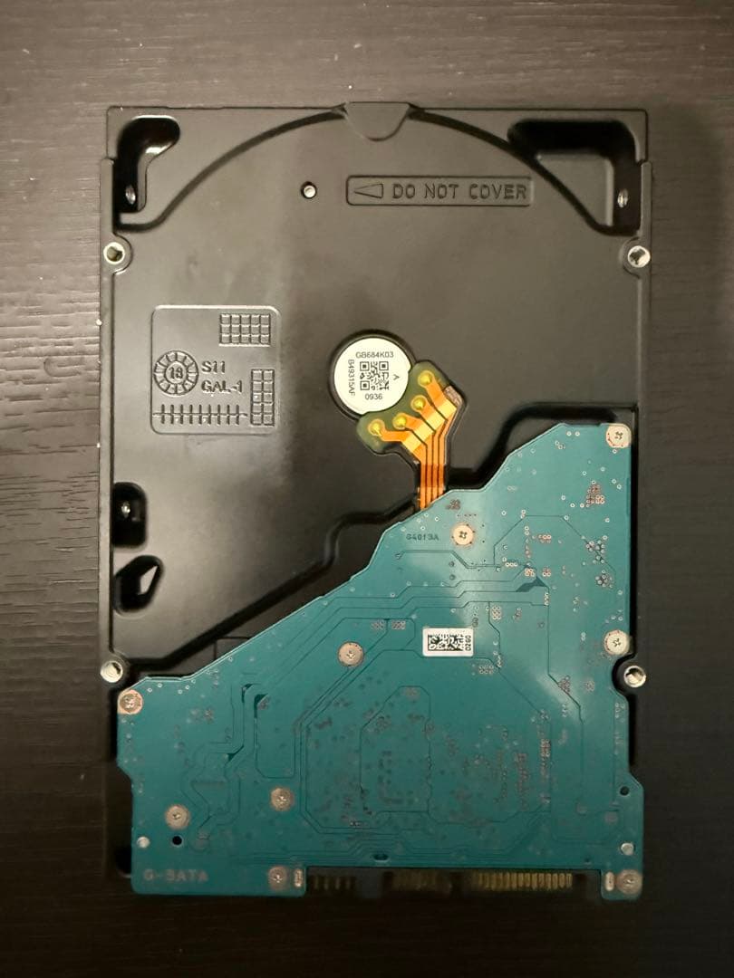 TOSHIBA MD05ACA800 8TB 3.5インチHDD 使用時間130