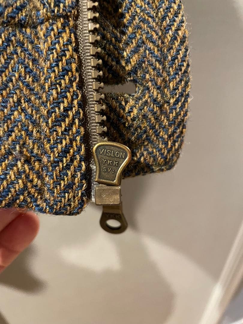 ジャケット・アウター 80s walbusch Harris Tweed Padded Bomber