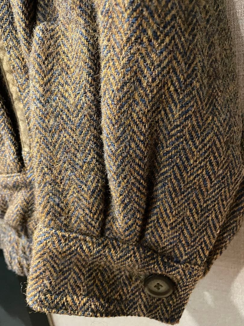 ジャケット・アウター 80s walbusch Harris Tweed Padded Bomber