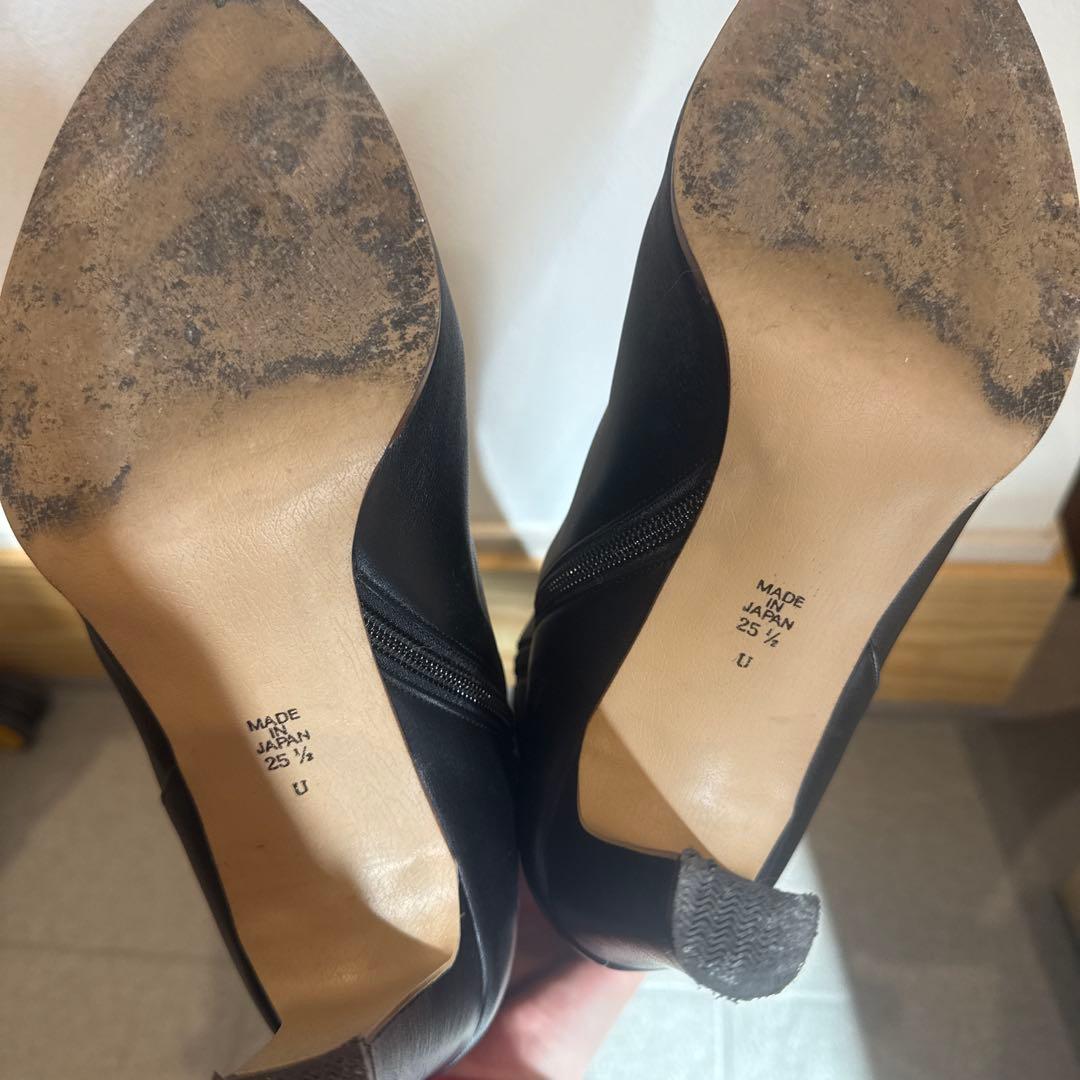 【SALE】DIANA ブラックレザー ロングブーツ