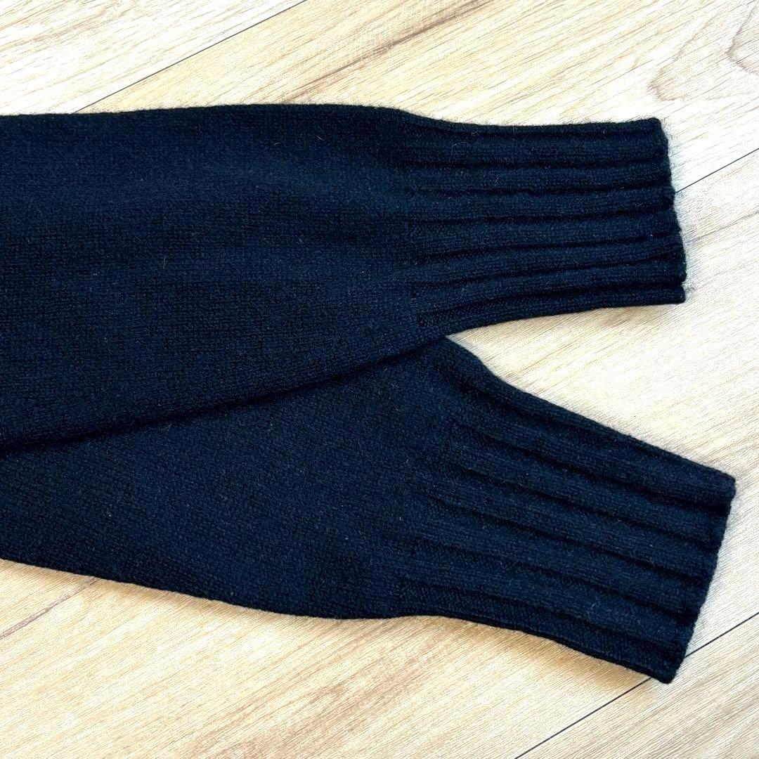 MARGARET HOWELL ハイネックウールニット サイズ2 ブラック