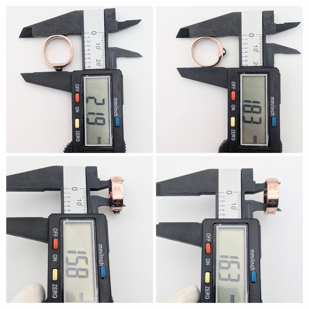箱なし ルイヴィトン バーグナノグラム リング Sサイズ