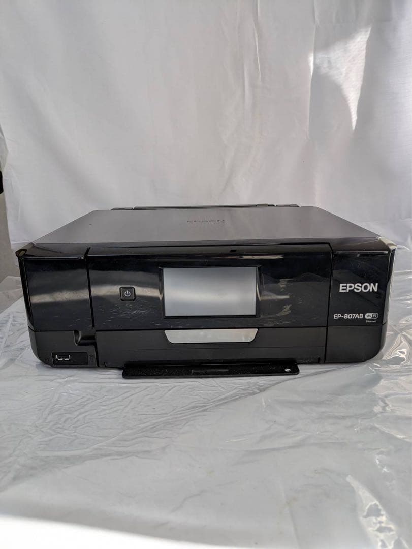美品　エプソン インクジェットプリンター 複合機 EP-807AB 純正インク