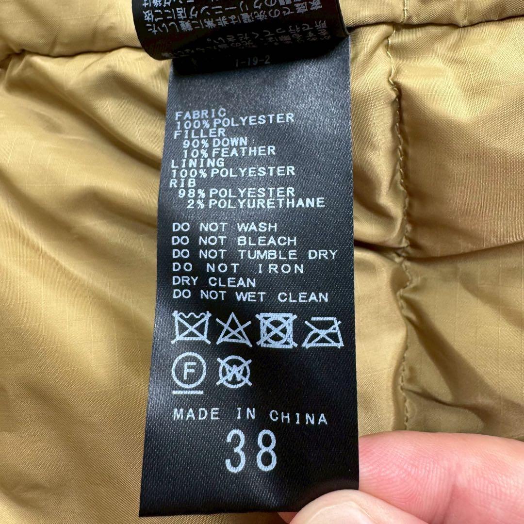 未使用級✨ spick and span 撥水フーデッドダウンコート 38 M