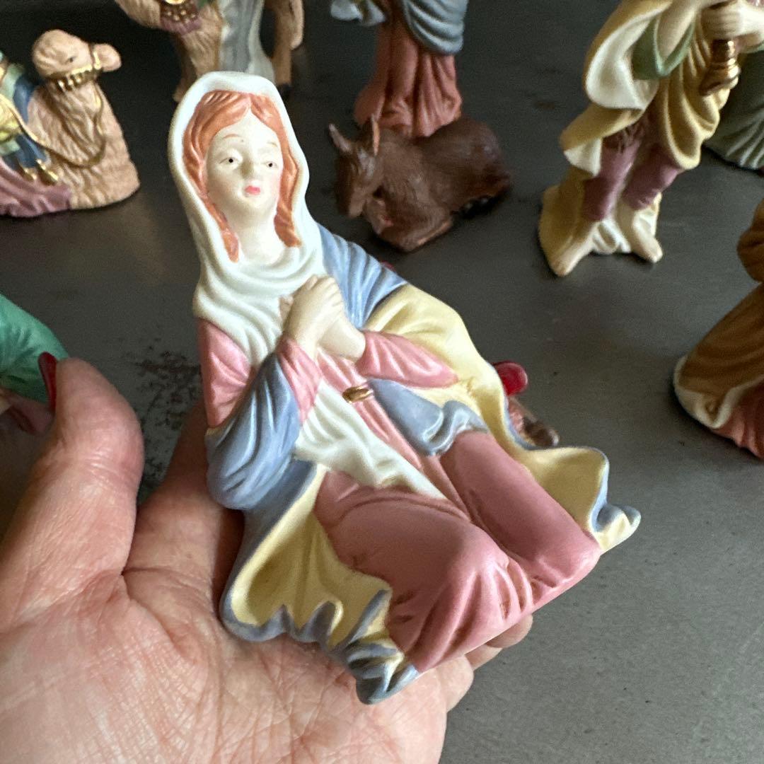 瞬間お値下げ‼️とっても素敵！ クリスマス キリスト降臨　人形セット 陶器製