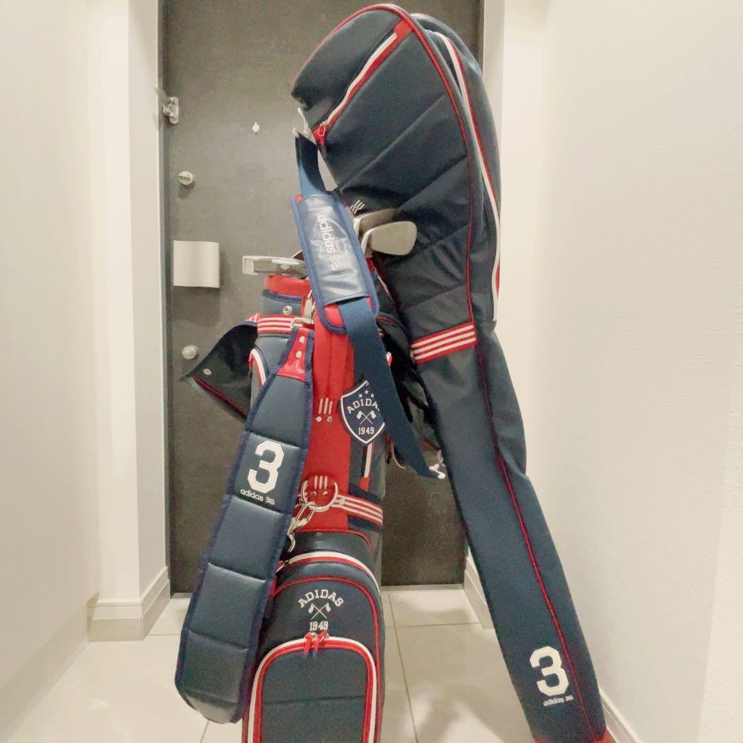 【美品】初心者 ゴルフクラブ・バッグ・ケースセット adidas