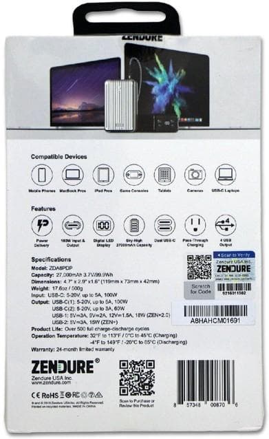 Zendure SuperTank ZDA8PDP ブラック