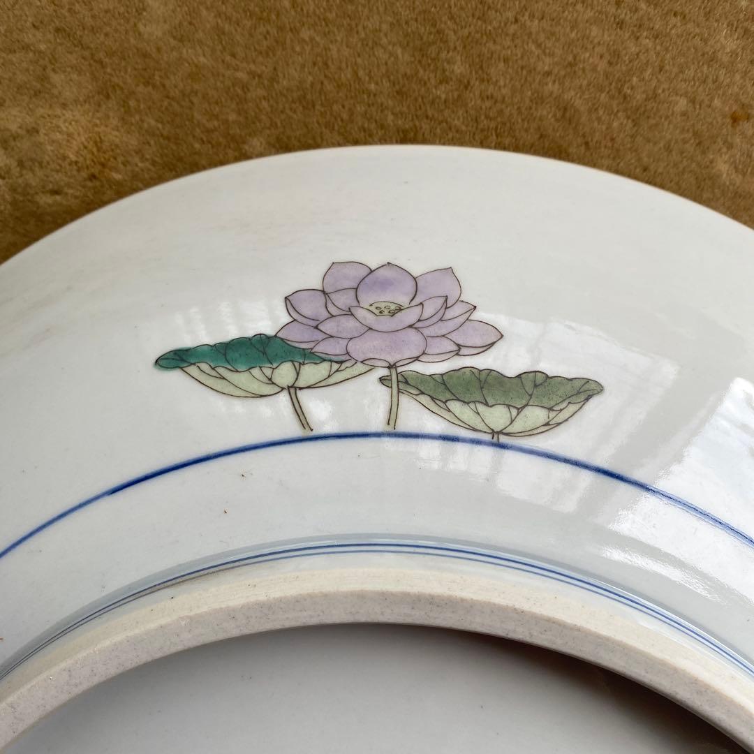 九谷焼　飾り皿　大皿　弘法大師　日本の伝統的な装飾皿