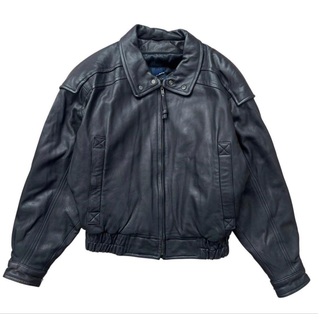 Robert Comstock　鹿革　短丈　レザー　ボンバージャケット　S