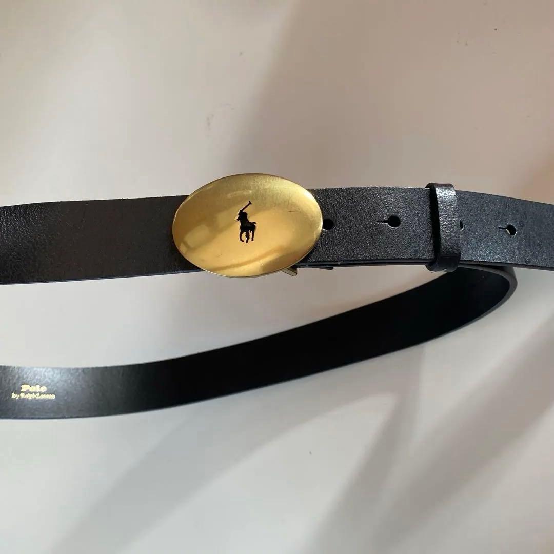 ポロラルフローレン　オーバルバックルベルト
