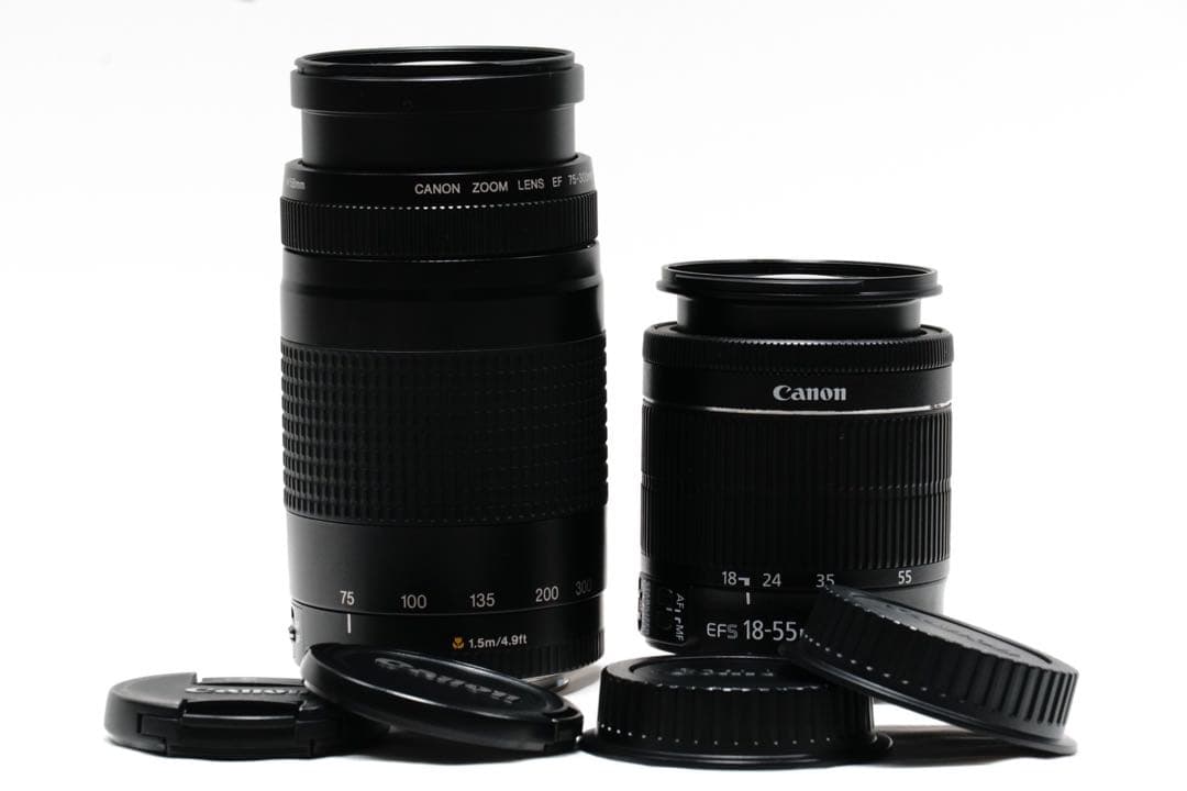 キャノン kiss X7 ダブルレンズセット 超望遠レンズ　スマホ転送