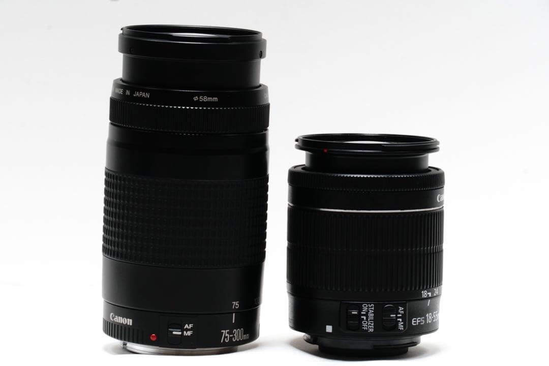 キャノン kiss X7 ダブルレンズセット 超望遠レンズ　スマホ転送