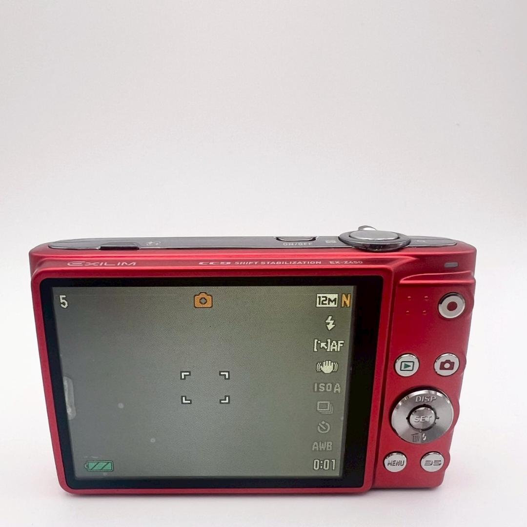 【完動品】CASIO EXILIM EX-Z450 コンデジ レッド 動作確認済