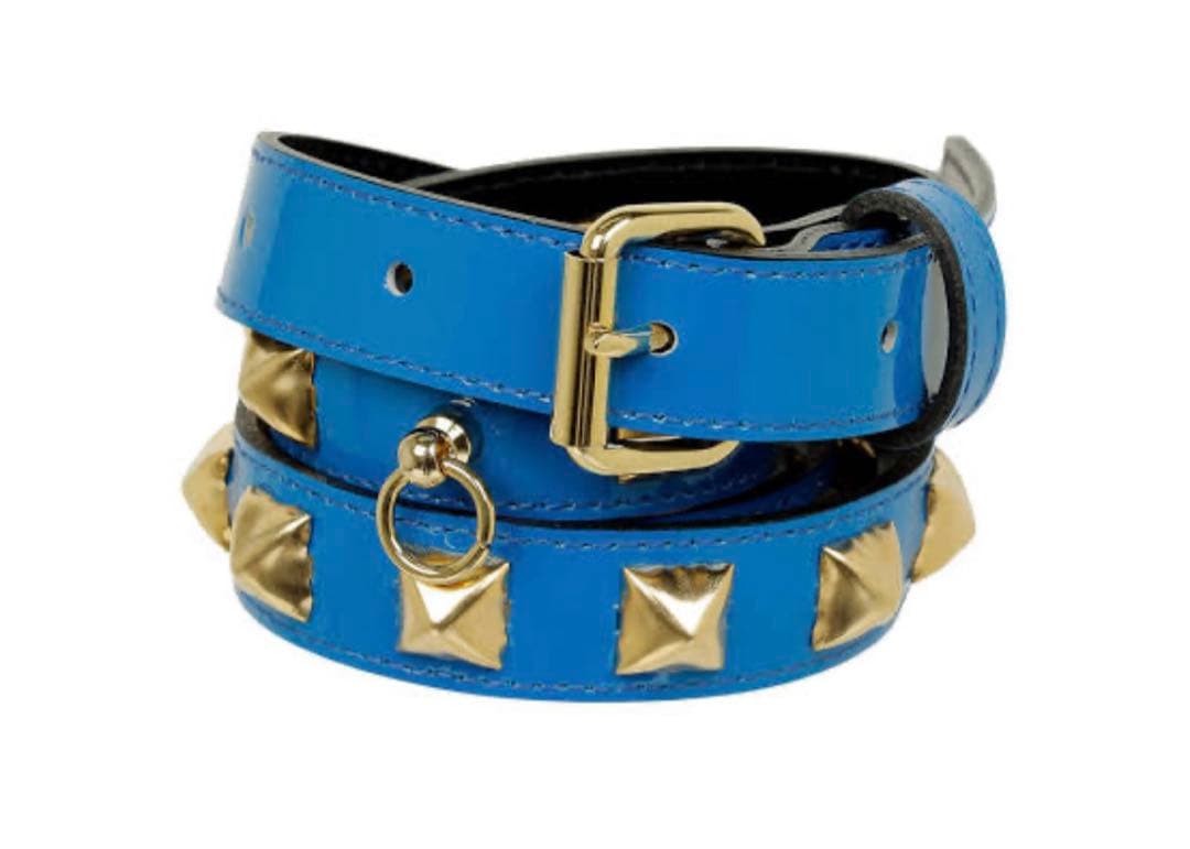 フィンガリン レザーベルト ブルー