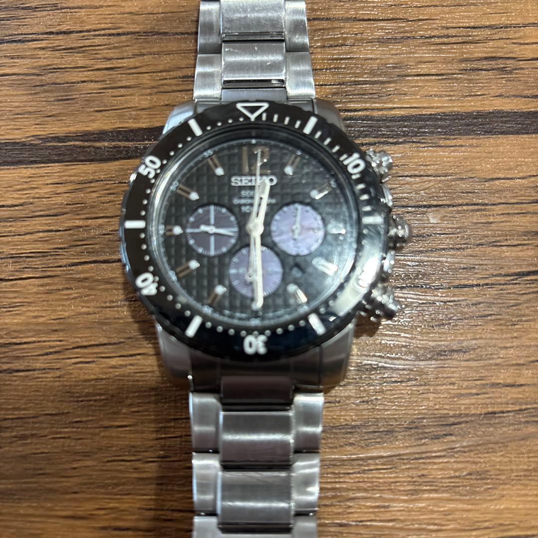 w*n様 SEIKO ソーラークロノグラフ 箱無し　取説付