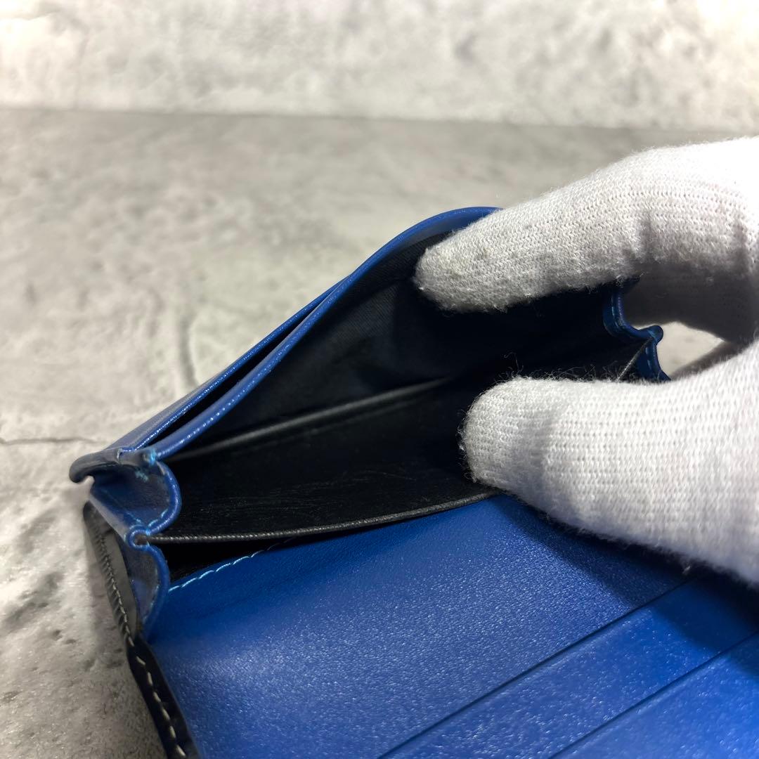 【凪！】ETTINGERエッティンガー名刺入れ カードケース レザー 紺