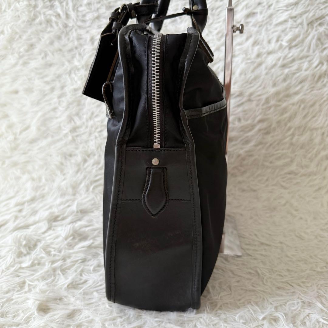 【フェリージ】ビジネスバッグ　ブリーフケース レザー　ナイロン ブラック