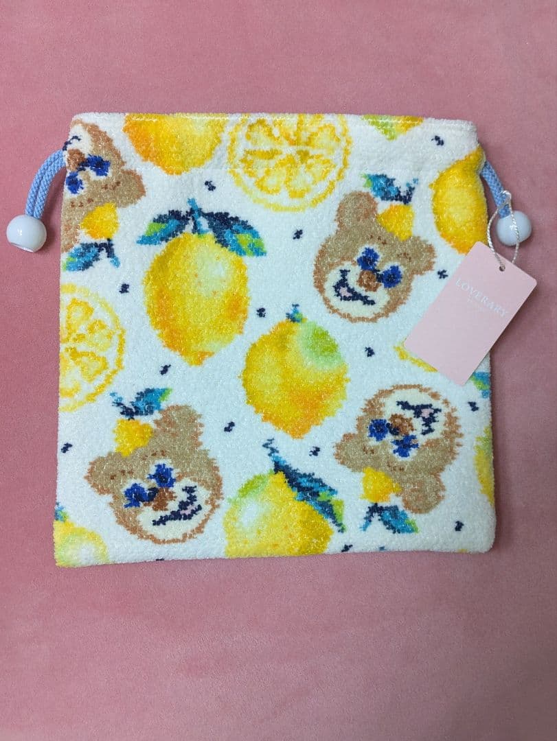 ラブラリーバイフェイラー 広島店 限定セトウチレモン ドット ニコ巾着