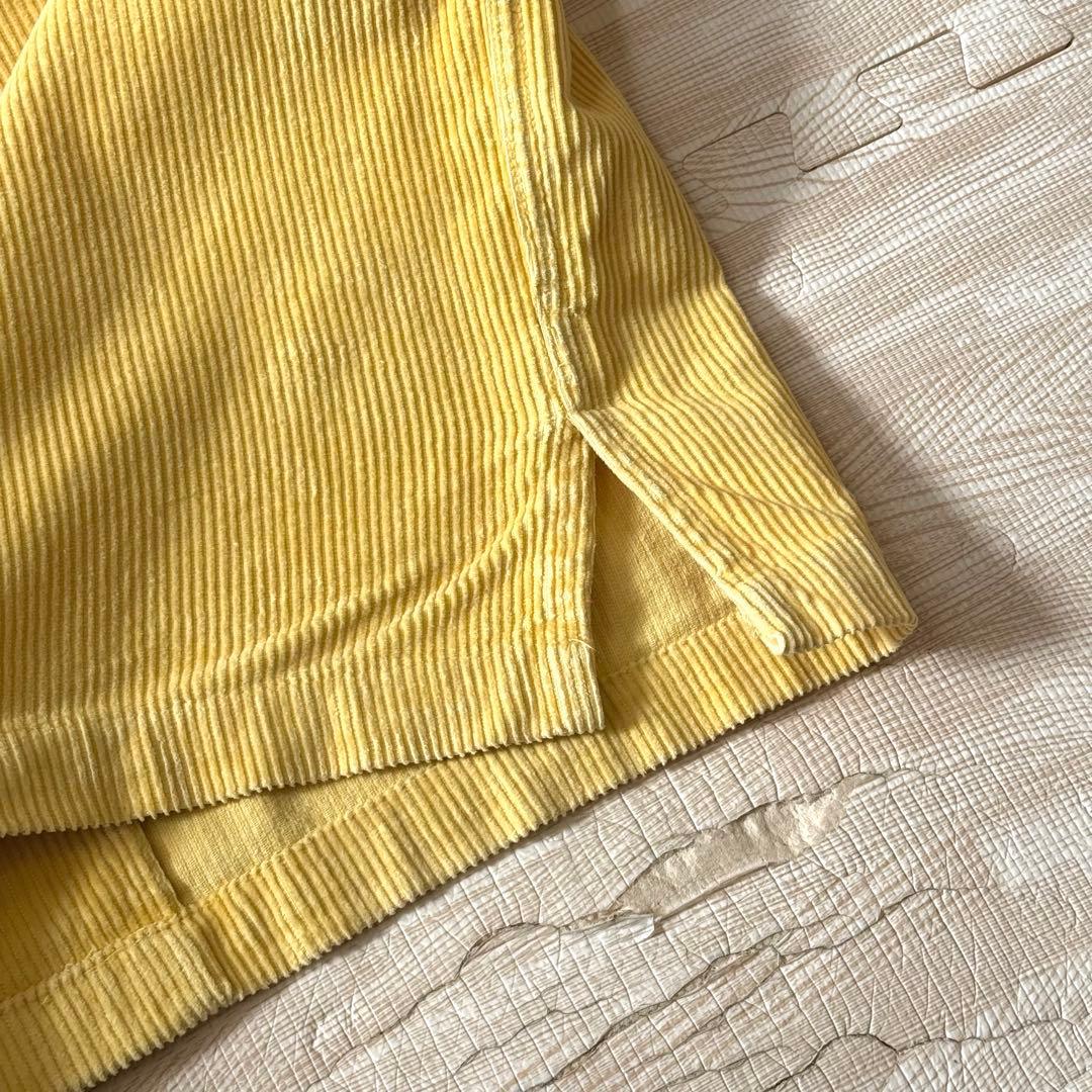 90s 初期 三つ星 RRL コーズシャツ 開襟 太畝 マスタード