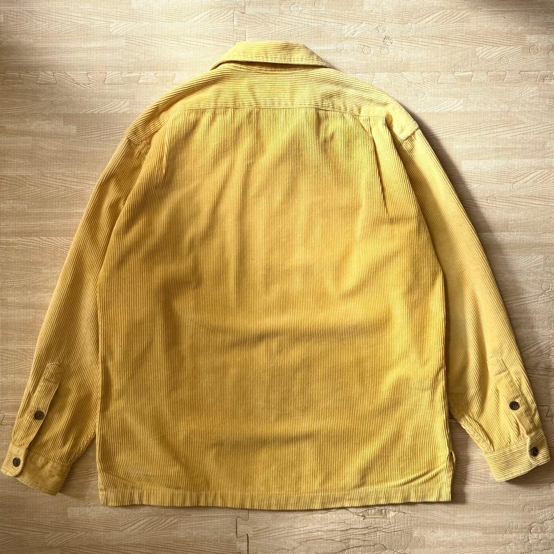 90s 初期 三つ星 RRL コーズシャツ 開襟 太畝 マスタード