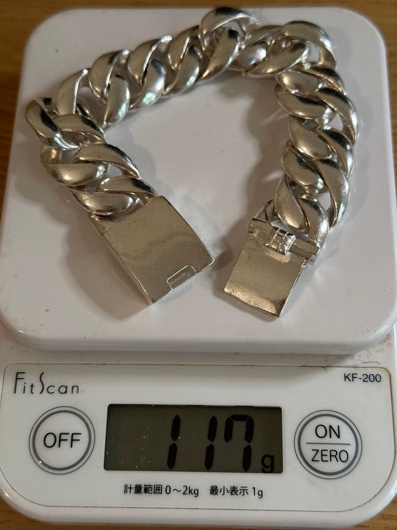 ブレスレット117g ネックレスシルバー925 2点