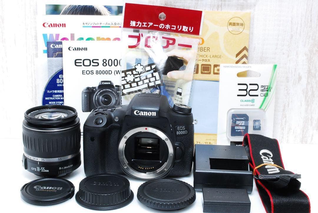 ❤️Wi-Fi搭載❤️取扱説明書付❤️バリアングル Canon EOS 8000D