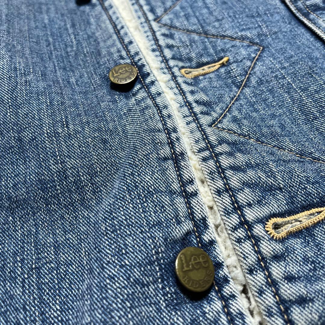 Lee デニム　ボアランチコート　インナー袖はキルティング　ヴィンテージ好きに！