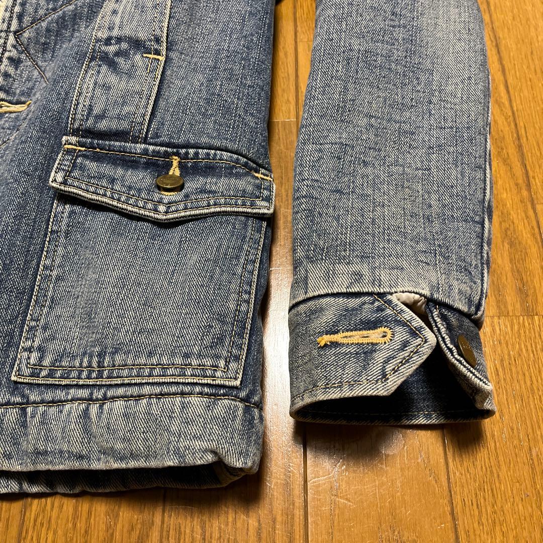 Lee デニム　ボアランチコート　インナー袖はキルティング　ヴィンテージ好きに！