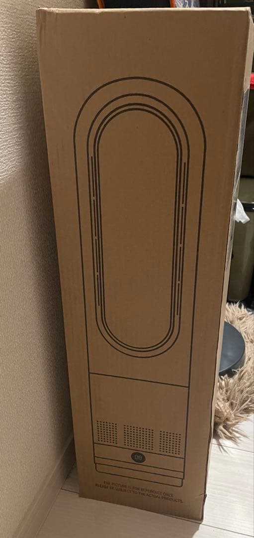 冷暖兼用・羽根なし 扇風機 タワーファン ８段階送風3段階温風切替