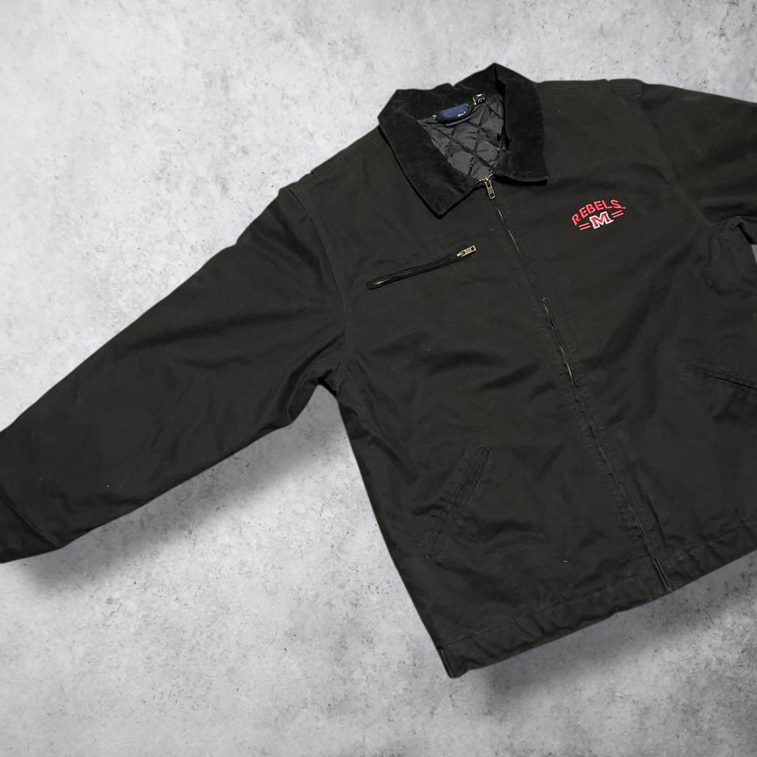 【htmuwe】デトロイトジャケットダックジャケットY2KブラックL古着