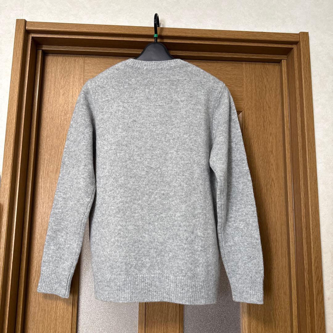 【新品・未使用】マドモアゼルノンノン　ウールカーディガン　杢グレー