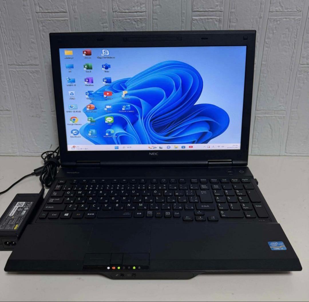 Windows11オフィス付高速起動SSD NEC VersaproノートPC