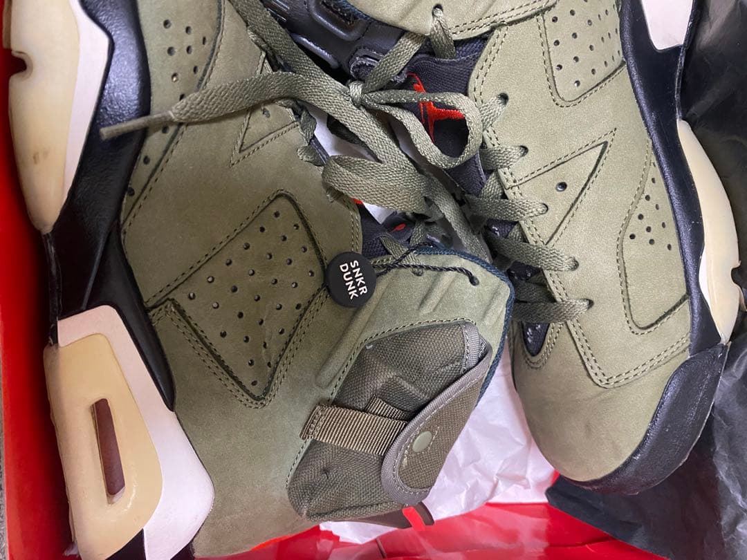 R*1様 Air Jordan 6 トラヴィススコット　オリーブ