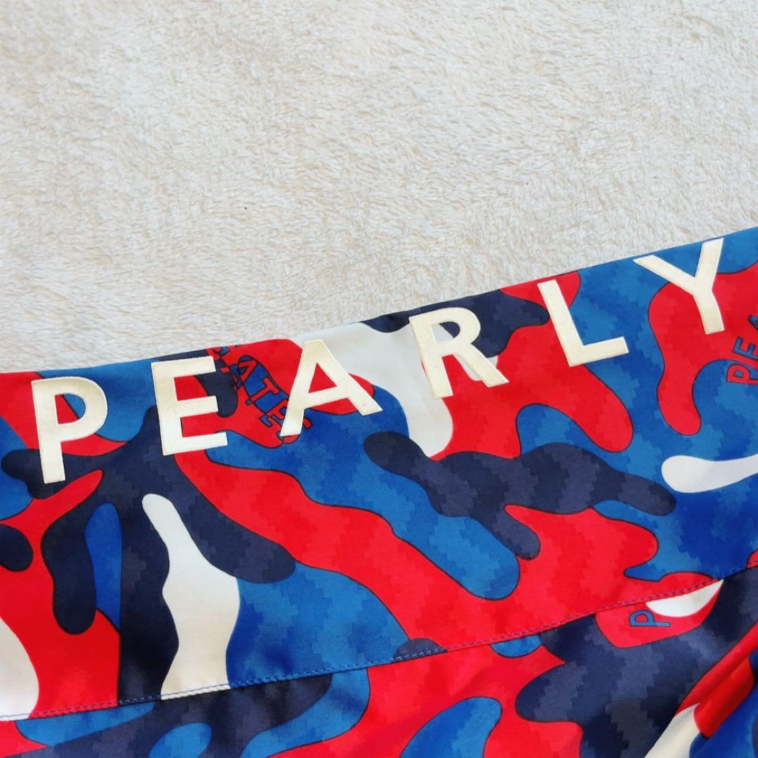 極美品　パーリーゲイツ　蓄熱　スニード　迷彩　カモフラージュ　XL　サイズ６　青