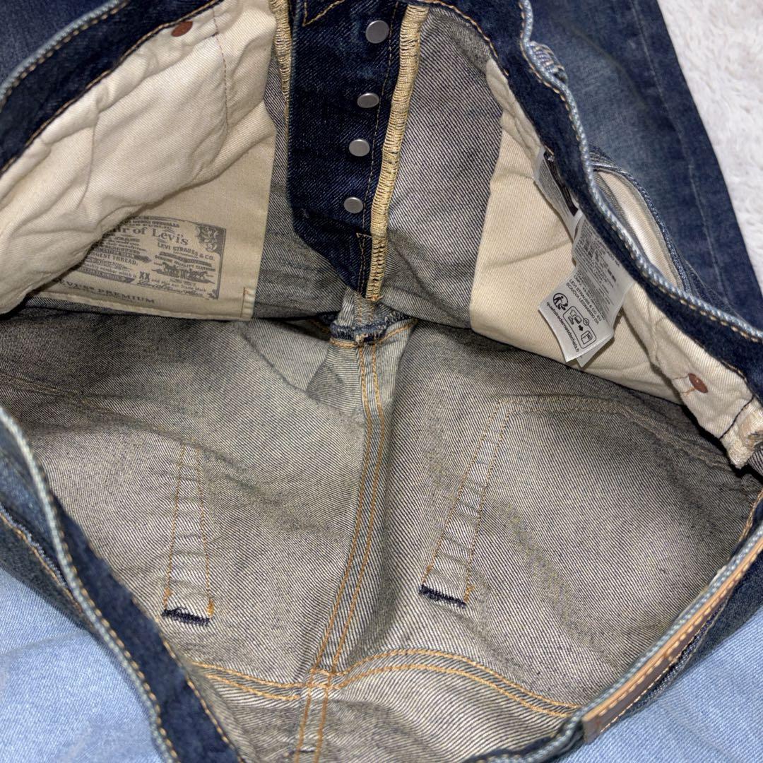 【美品】リーバイス501 プレミアム 赤耳 セルビッチ BIGE ビッグE 濃紺