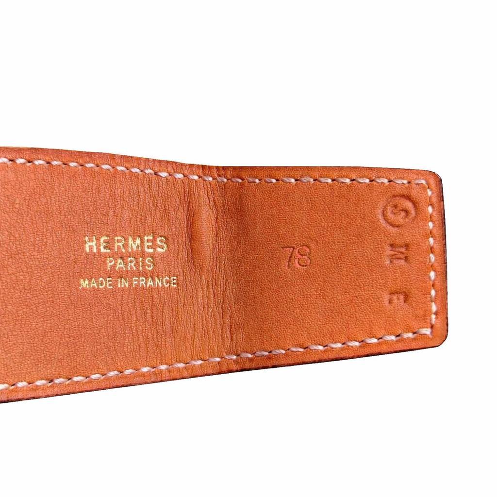 HERMES エルメス ダブルリングベルト 奨サイズ70-80cm 幅4 d37