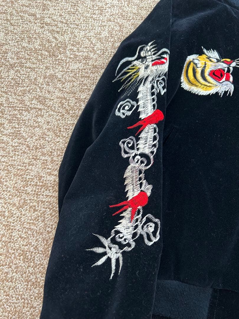 80s～90s 別珍スカジャン 虎柄