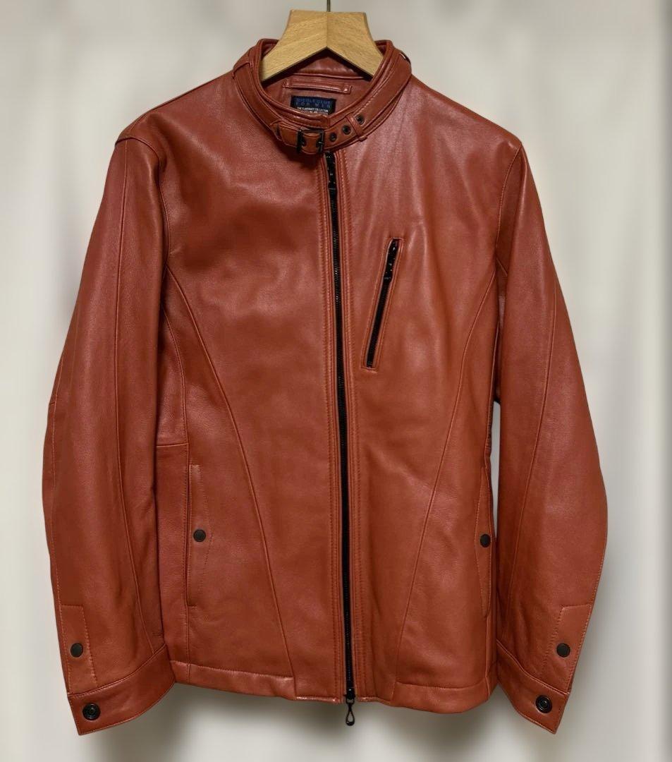 NICOLE CLUB FOR MEN ラムレザーシングルライダージャケット