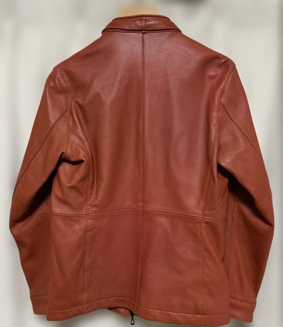 NICOLE CLUB FOR MEN ラムレザーシングルライダージャケット