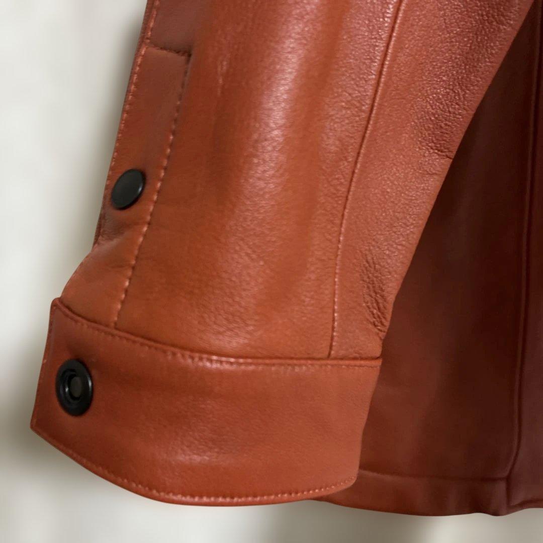 NICOLE CLUB FOR MEN ラムレザーシングルライダージャケット