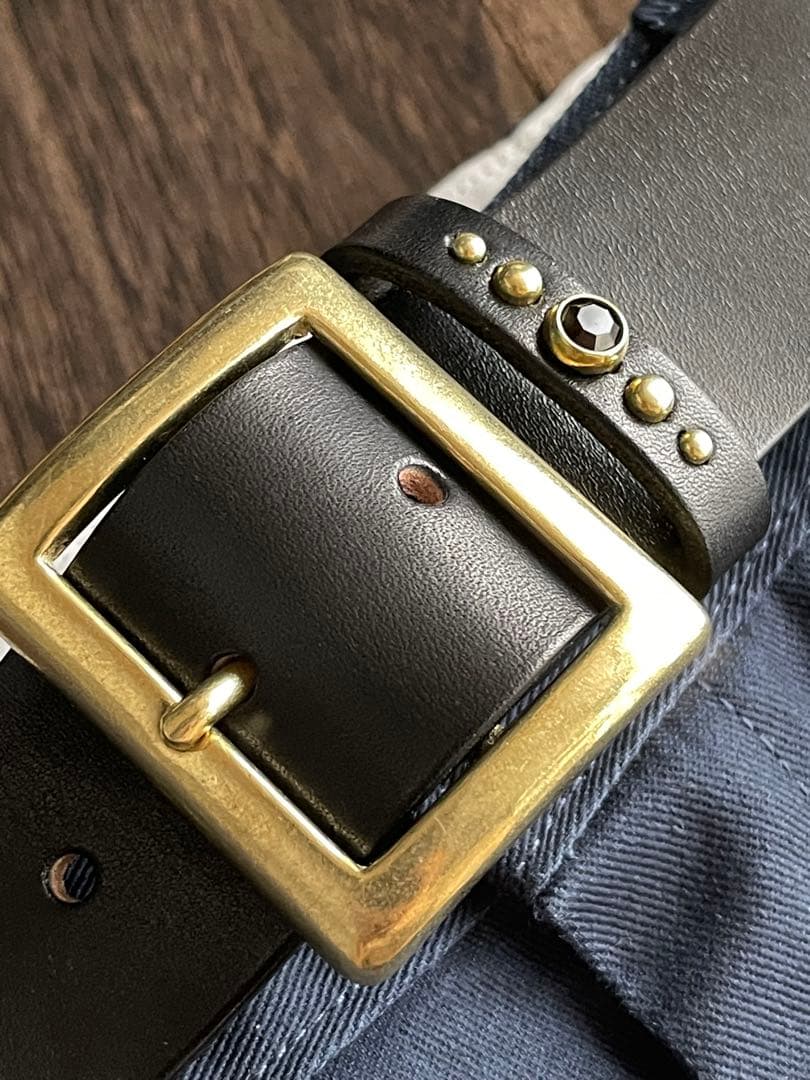 ディッキーズ874専用スタッズベルト　昭南ベンズ　真鍮　HTC CALEE