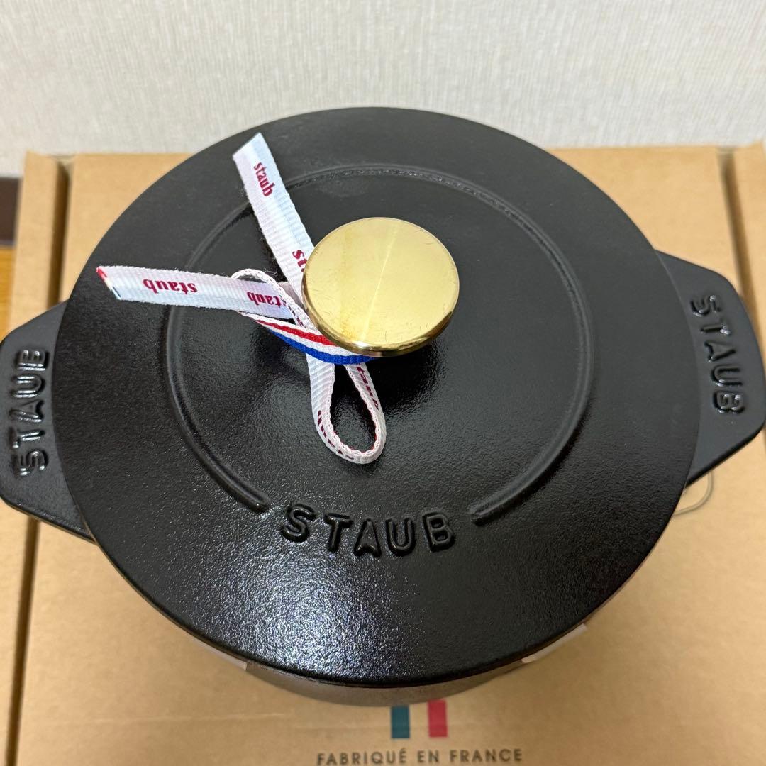 ストウブ ラココットデゴハンM 黒　新品未使用